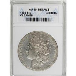 1892-S $1 AU50 ANACS