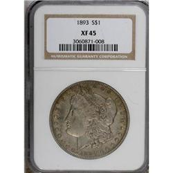1893 $1 XF45 NGC