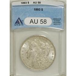 1893 $1 AU58 ANACS