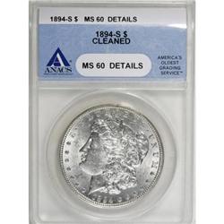 1894-S $1 MS60 ANACS