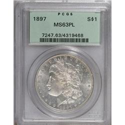 1897 $1 Prooflike MS63 PCGS