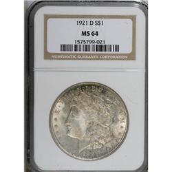 1921-D $1 MS64 NGC