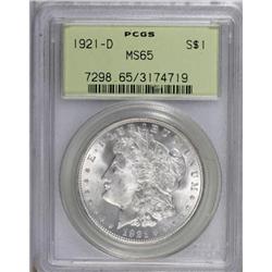 1921-D $1 MS65 PCGS