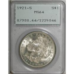 1921-S $1 MS64 PCGS