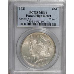 1921 $1 MS64 PCGS