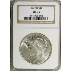 1922-D $1 MS65 NGC