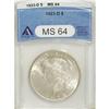 Image 1 : 1923-D $1 MS64 ANACS