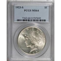 1923-S $1 MS64 PCGS