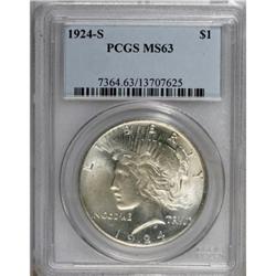 1924-S $1 MS63 PCGS