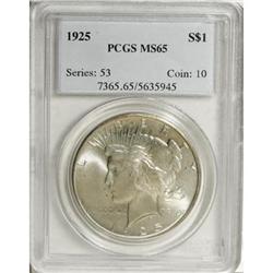 1925 $1 MS65 PCGS