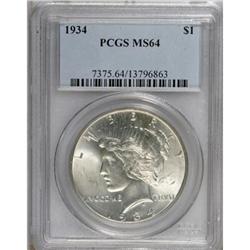 1934 $1 MS64 PCGS