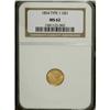 Image 1 : 1854 G$1 Type One MS62 NGC