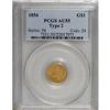 Image 1 : 1854 G$1 Type Two AU55 PCGS