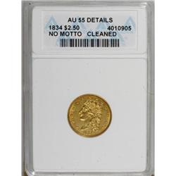 1834 $2 1/2 Classic AU55 ANACS