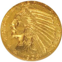 1908 $2 1/2 MS62 NGC