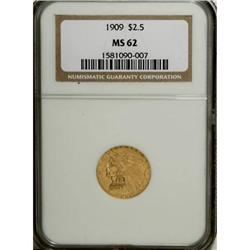 1909 $2 1/2 MS62 NGC