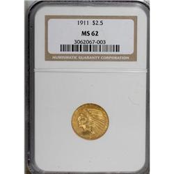 1911 $2 1/2 MS62 NGC