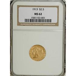1913 $2 1/2 MS62 NGC
