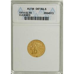 1914 $2 1/2 AU58 ANACS