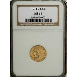 1914-D $2 1/2 MS61 NGC