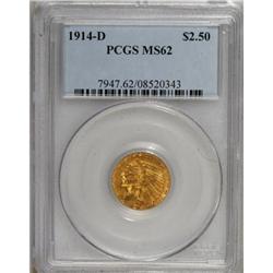 1914-D $2 1/2 MS62 PCGS
