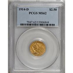 1914-D $2 1/2 MS62 PCGS