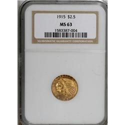 1915 $2 1/2 MS63 NGC