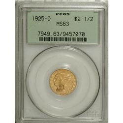 1925-D $2 1/2 MS63 PCGS