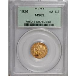 1926 $2 1/2 MS63 PCGS