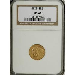 1928 $2 1/2 MS62 NGC