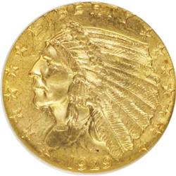 1929 $2 1/2 MS62 NGC