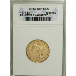 1835 $5 XF45 ANACS