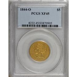 1844-O $5 XF45 PCGS