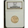1887-S $5 MS62 NGC