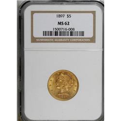 1897 $5 MS62 NGC