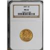 1897 $5 MS62 NGC