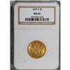 1899-S $5 MS62 NGC