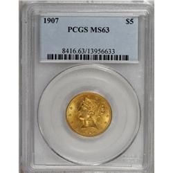 1907 $5 MS63 PCGS