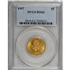 Image 1 : 1907 $5 MS63 PCGS