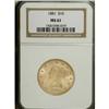 Image 1 : 1881 $10 MS61 NGC