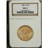 Image 1 : 1881-S $10 MS61 NGC