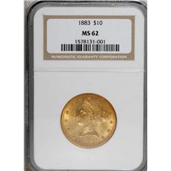 1883 $10 MS62 NGC