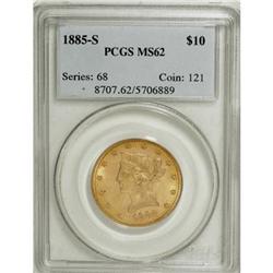 1885-S $10 MS62 PCGS