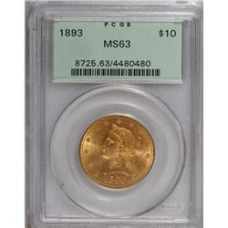 1893 $10 MS63 PCGS