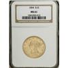 Image 1 : 1894 $10 MS61 NGC