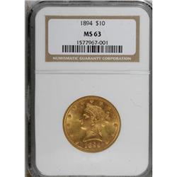 1894 $10 MS63 NGC