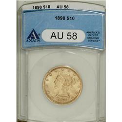1898 $10 AU58 ANACS