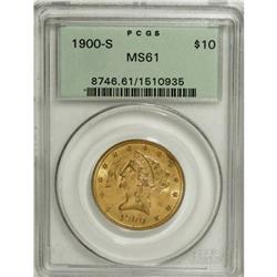 1900-S $10 MS61 PCGS