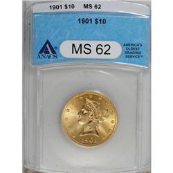 1901 $10 MS62 ANACS