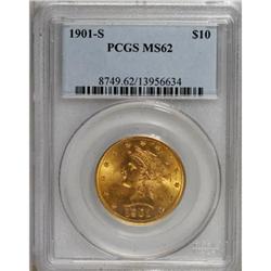 1901-S $10 MS62 PCGS